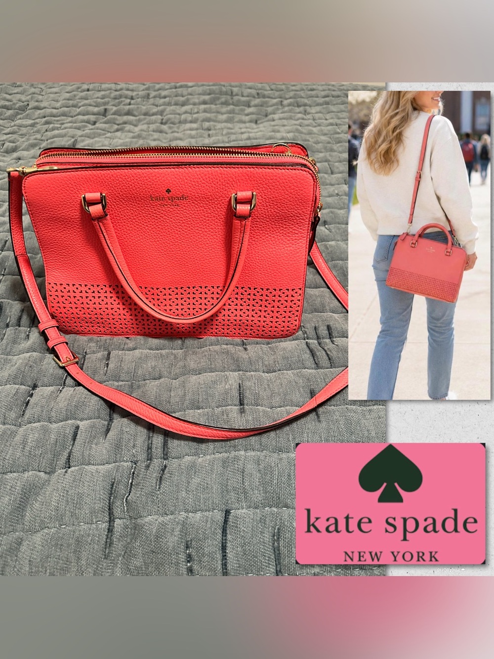 kate spade Perri Lane satchel with crossbody strap